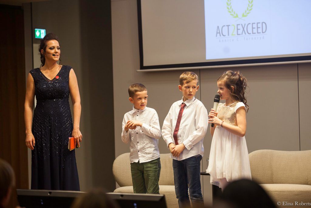 My children welcoming our guests in five different languages. Photo: Elina Roberts